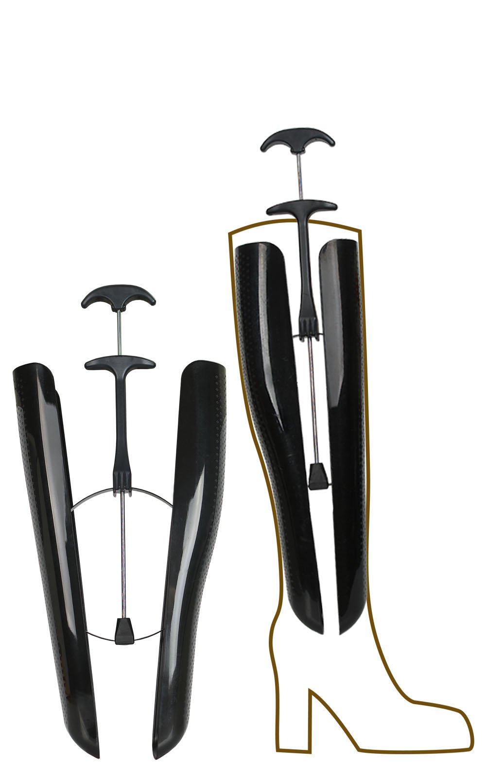 kaps-automatischer-stiefelspanner-37-cm-schwarz-schaftformer-1-paar image 2