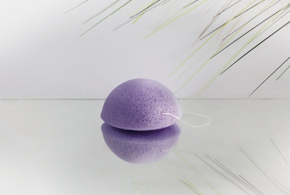 nawemo-konjac-schwamm-lavendel-f-r-gesicht-entz-ndeter-haut image 2