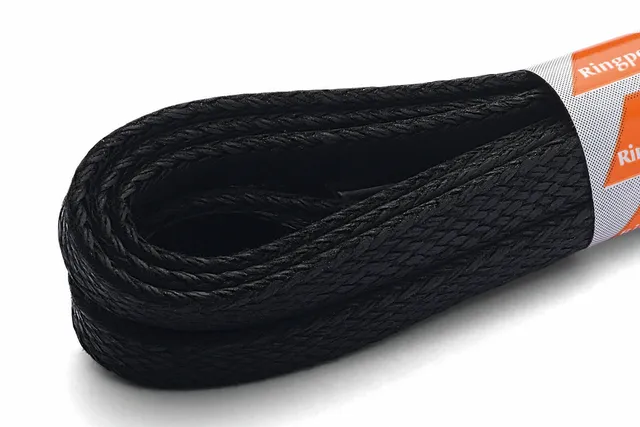 ringelspitz-schwarz-gewachster-outdoor-schn-rsenkel-flach-6-mm-100-cm image 1