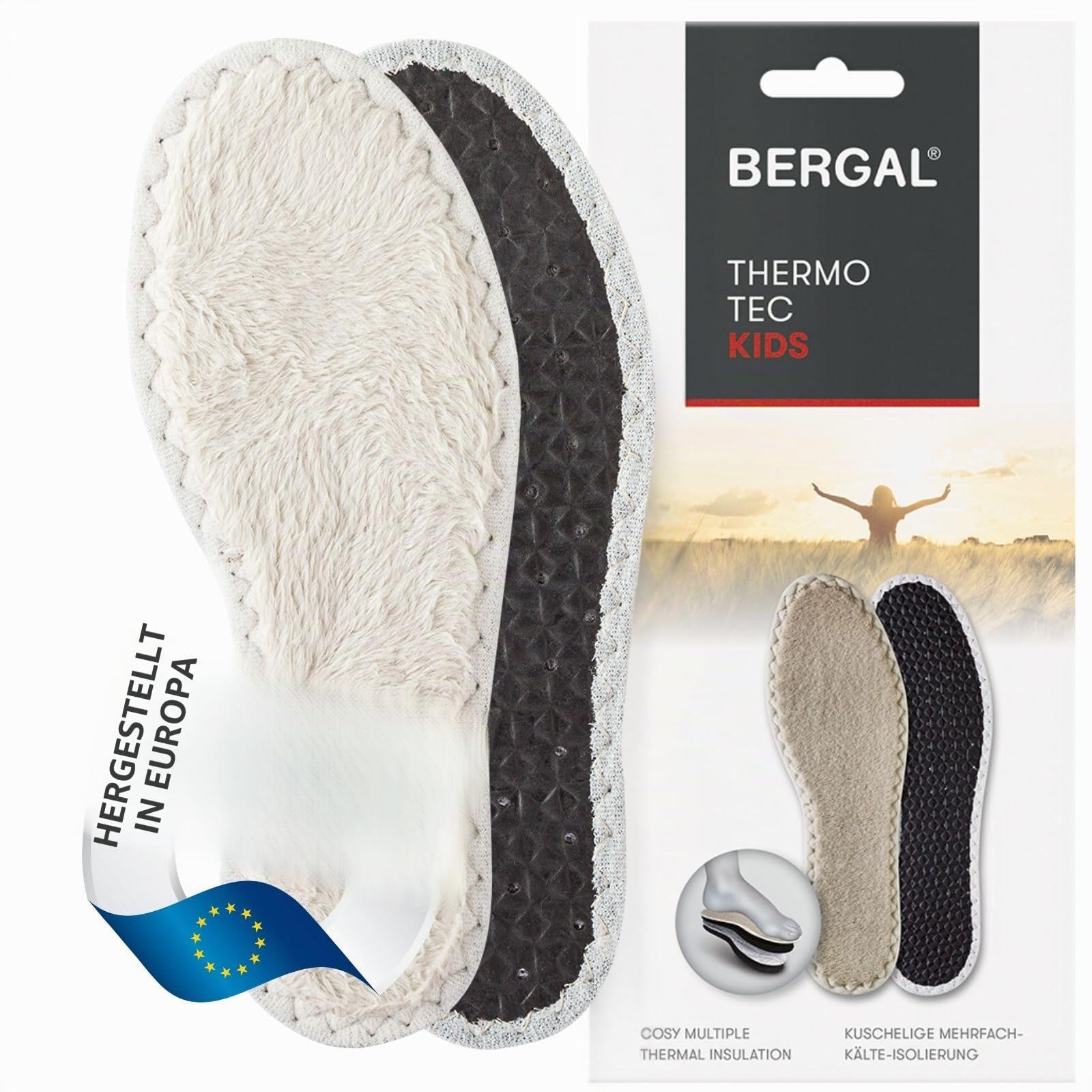 bergal-thermo-tec-kinder-wintersohlen-gr-33-flauschig image 2
