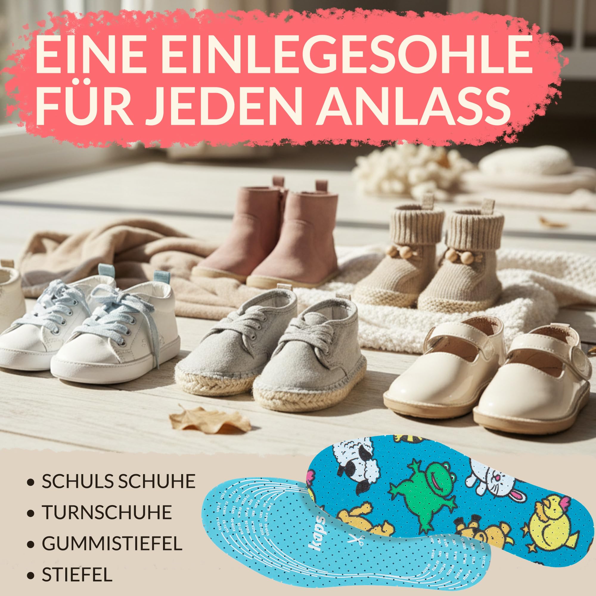 kaps-offspring-einlegesohlen-kinder-zuschneidbar-6-paar image 5