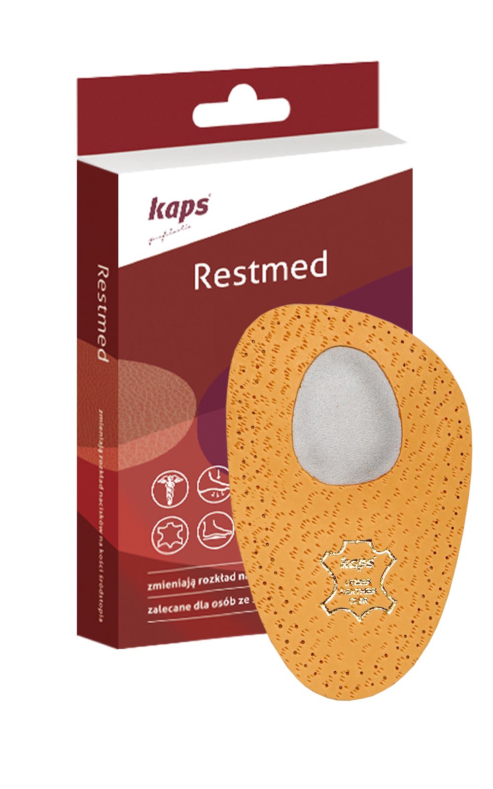 kaps-restmed-orthop-dische-leder-vorfu-einlagen-mit-pelotte-gegen-spreizfu image 2