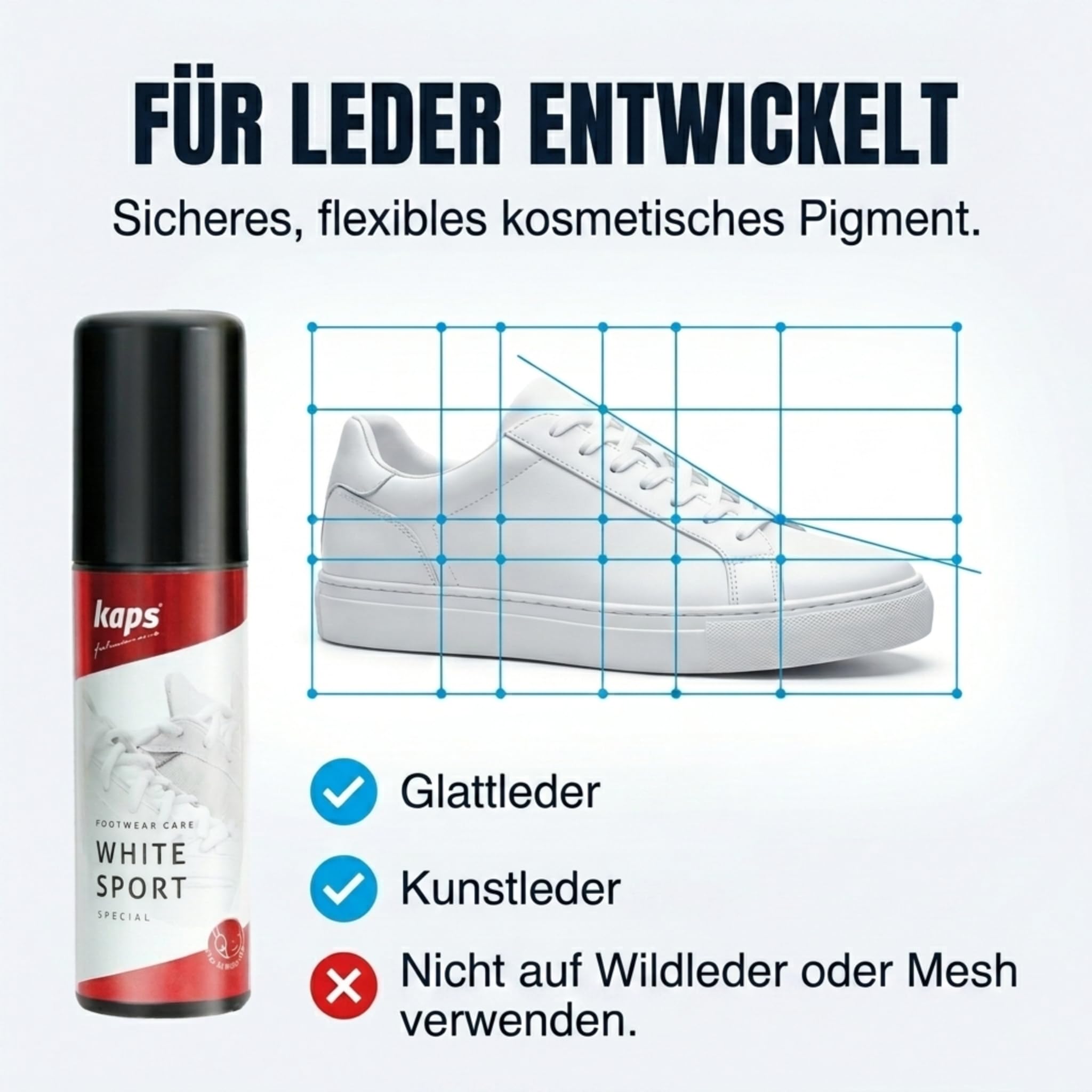 kaps-white-sport-farbauffrischung-75-ml-wei-f-r-sneaker-aus-leder-canvas-textil image 3