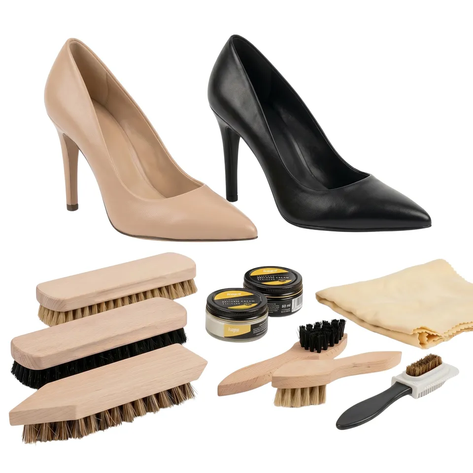 kaps-napoli-schuhpflegeset-9-teilig-f-r-glattleder-mit-schuhcreme-und-b-rsten image 1