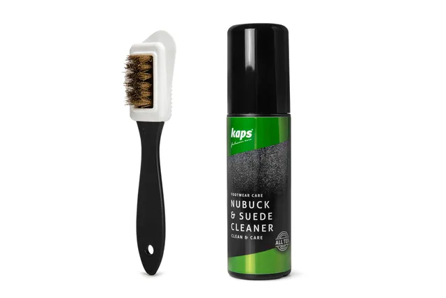 kaps-veloursleder-reiniger-set-75-ml-mit-raulederb-rste image 1