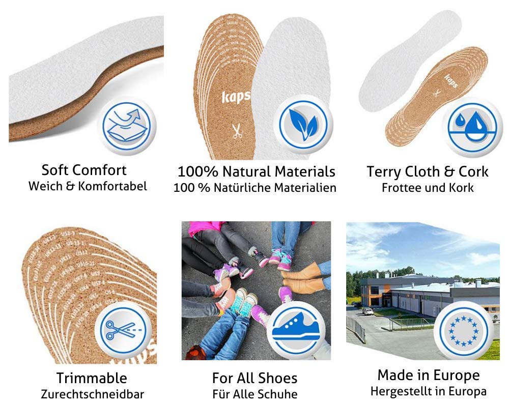 kaps-kinder-einlegesohlen-baumwollfrottee-zuschneidbar-bis-eu-35 image 3