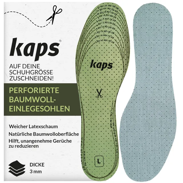 kaps-soft-latex-einlegesohlen-3-mm-baumwolle-zum-zuschneiden-bis-46 image 1