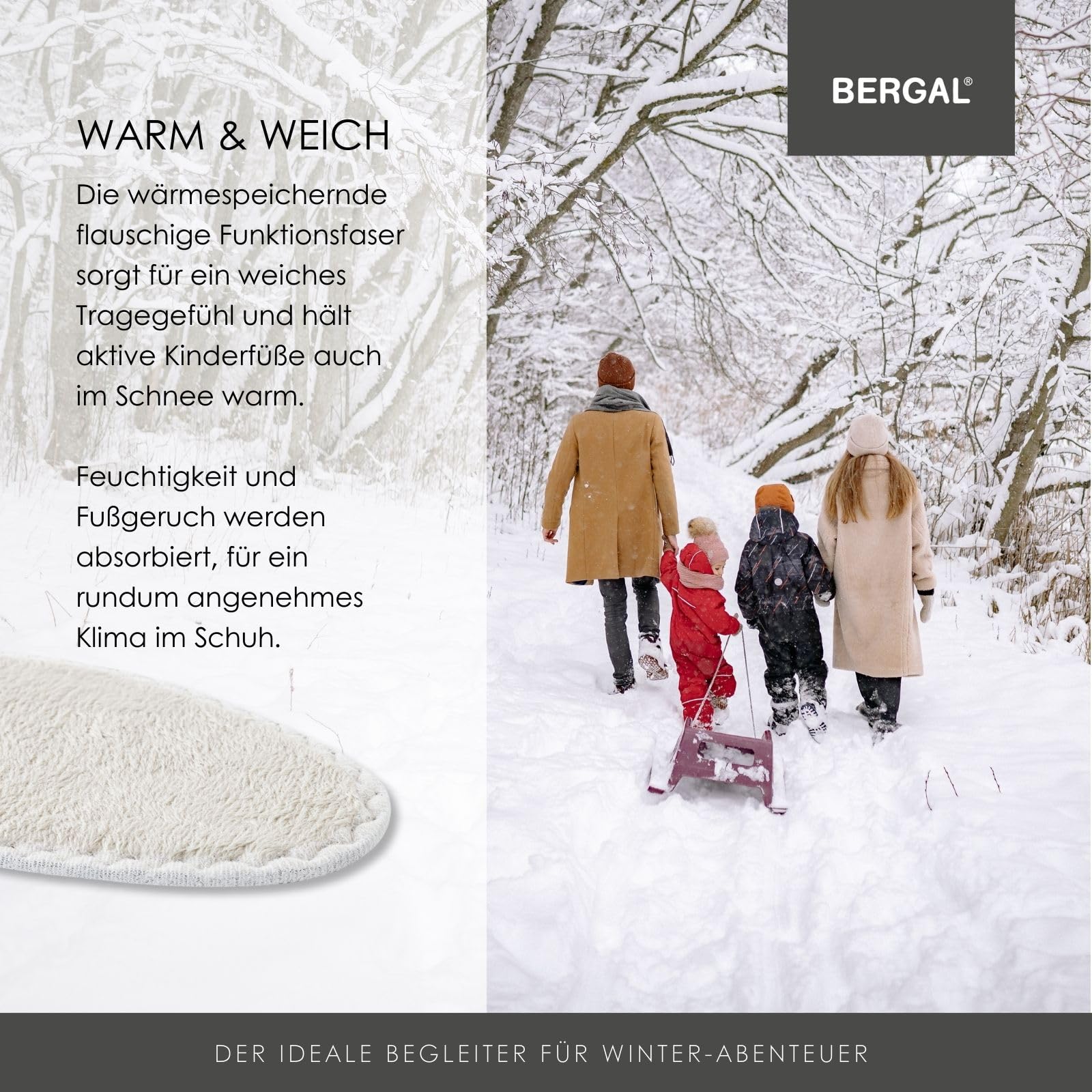 bergal-thermo-tec-kinder-wintersohlen-gr-33-flauschig image 5