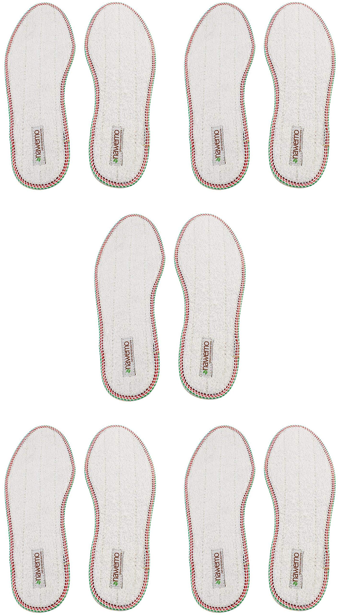 nawemo-zimtsohlen-frottee-5er-pack-gr-e-35-einlegesohlen-gegen-fu-geruch image 1