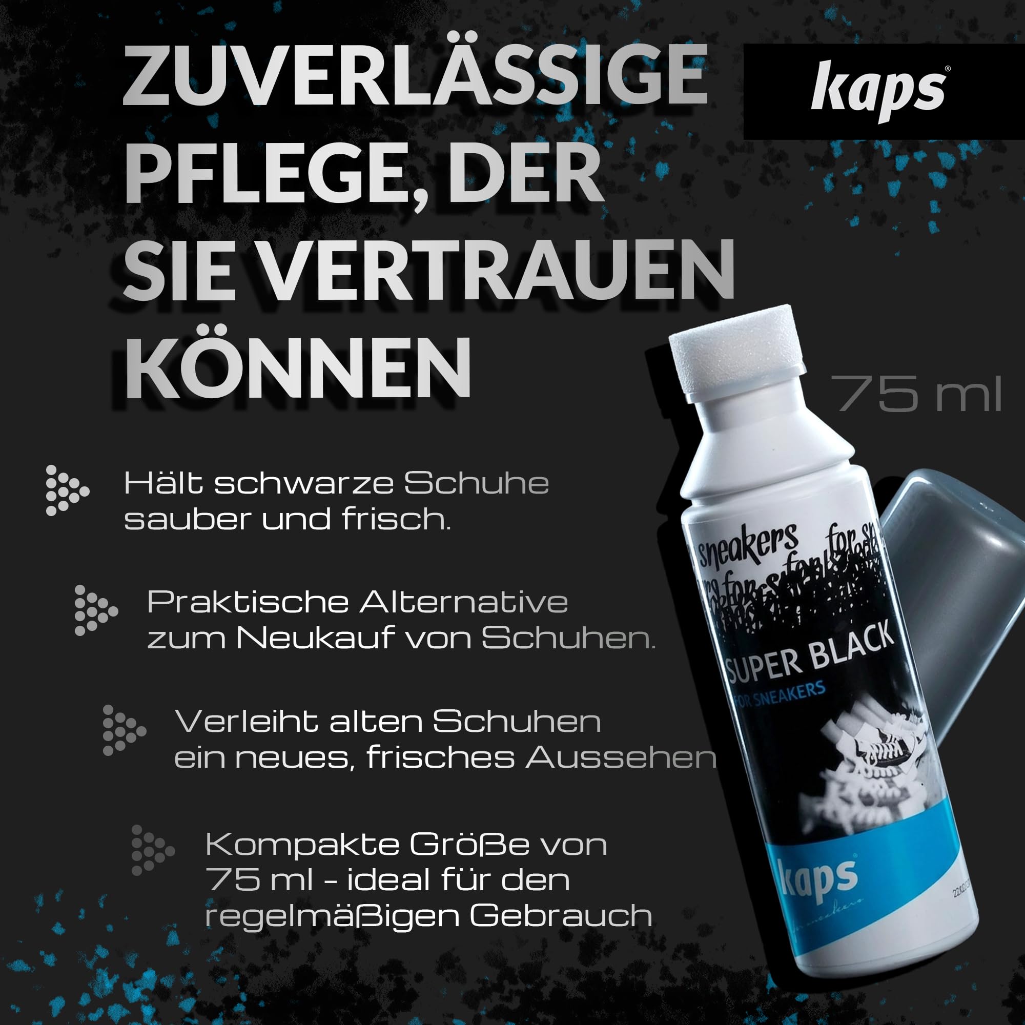 kaps-super-black-schuhcreme-schwarz-75-ml-mit-schwamm-applikator image 6