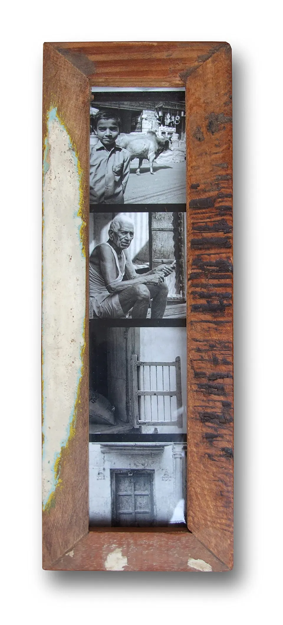 nawemo-photopix-recycling-bilderrahmen-altholz-24x8-cm-f-r-passbildstreifen image 1