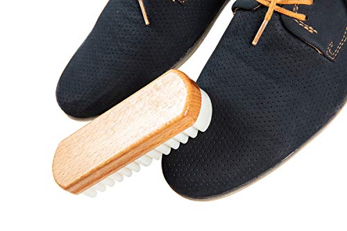 kaps-wildlederb-rste-holz-mit-gummikrepp-f-r-nubuk-wildleder-ca-12-cm image 8