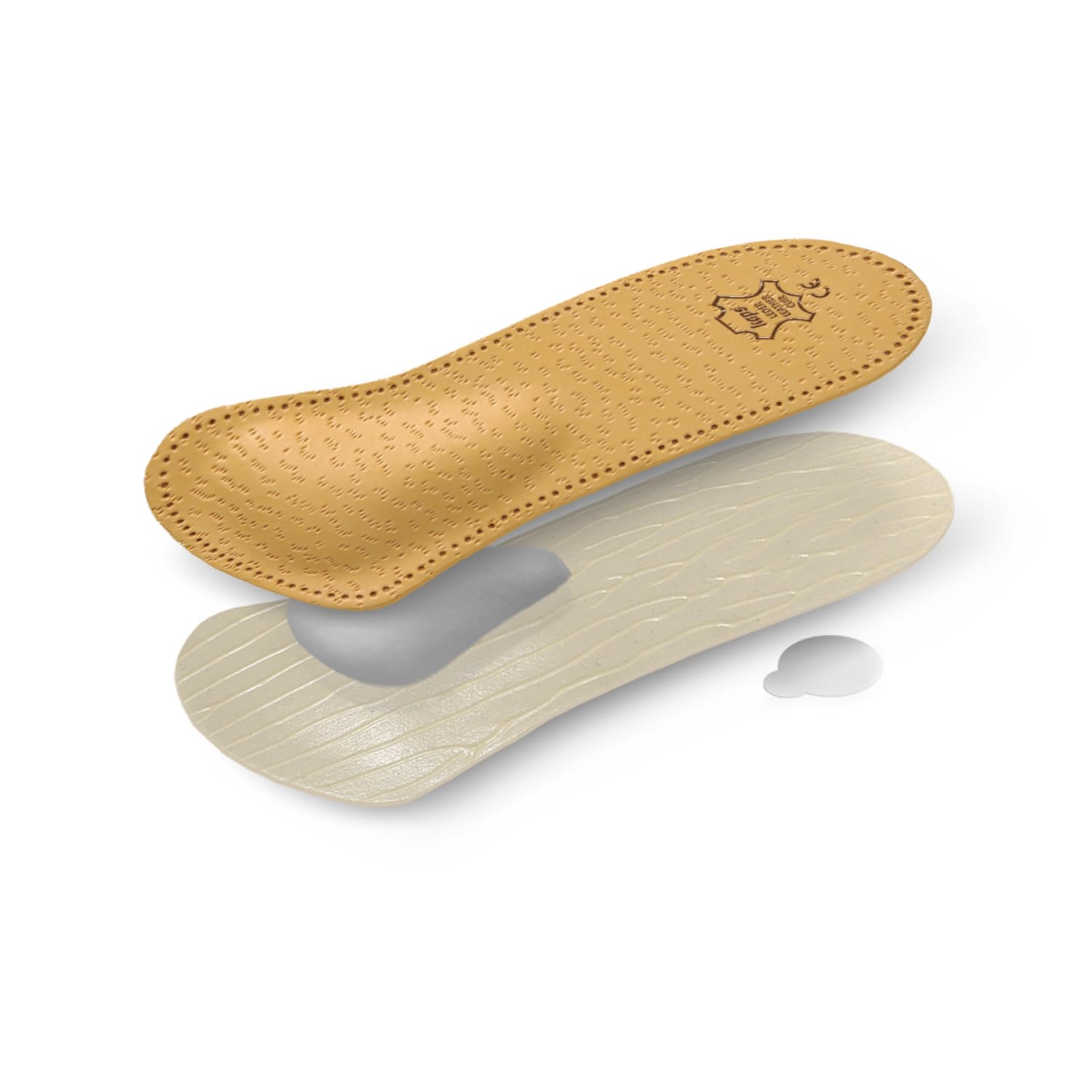 kaps-orthop-dische-3-4-leder-schuheinlagen-f-r-damen-mittelfu-w-lbungs-unterst-t image 3