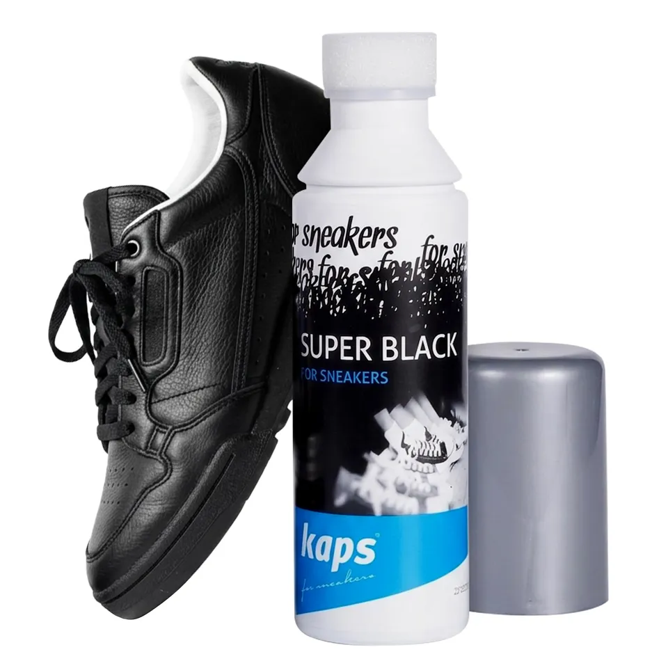 kaps-super-black-schuhcreme-schwarz-75-ml-mit-schwamm-applikator image 1
