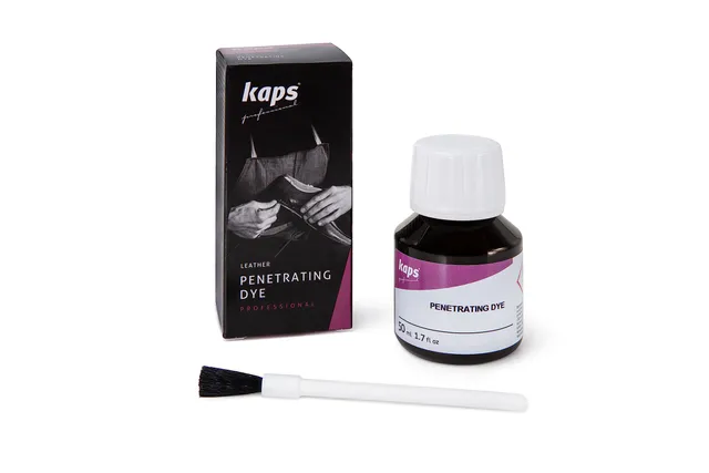 kaps-penetrating-dye-lederfarbe-50-ml-mit-pinsel-schwarz-118-f-r-glattleder image 1