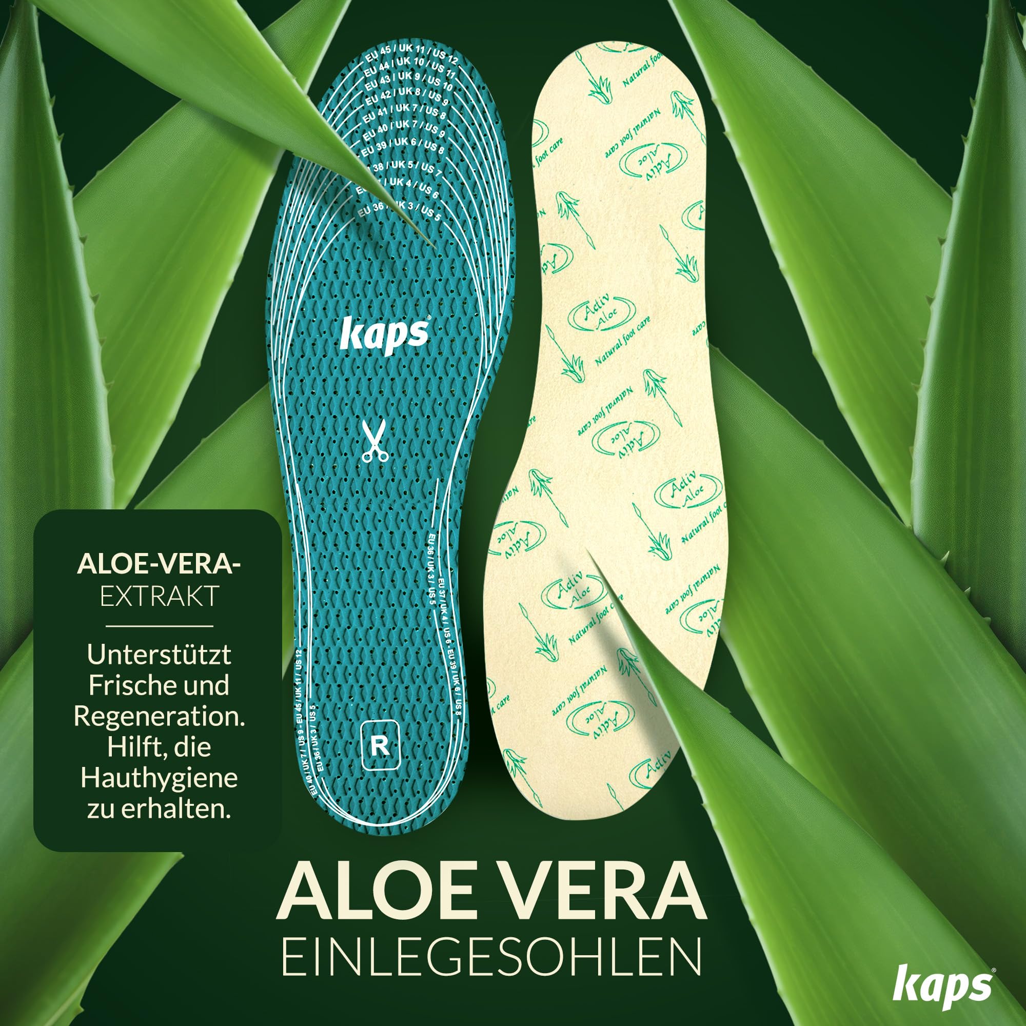 kaps-aloe-vera-einlegesohlen-6-paar-zuschneidbar-gr-36-46 image 2