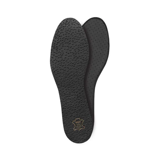 kaps-pecari-schwarze-leder-einlegesohlen-mit-aktivkohle-latexschaum-geruchshemme image 1
