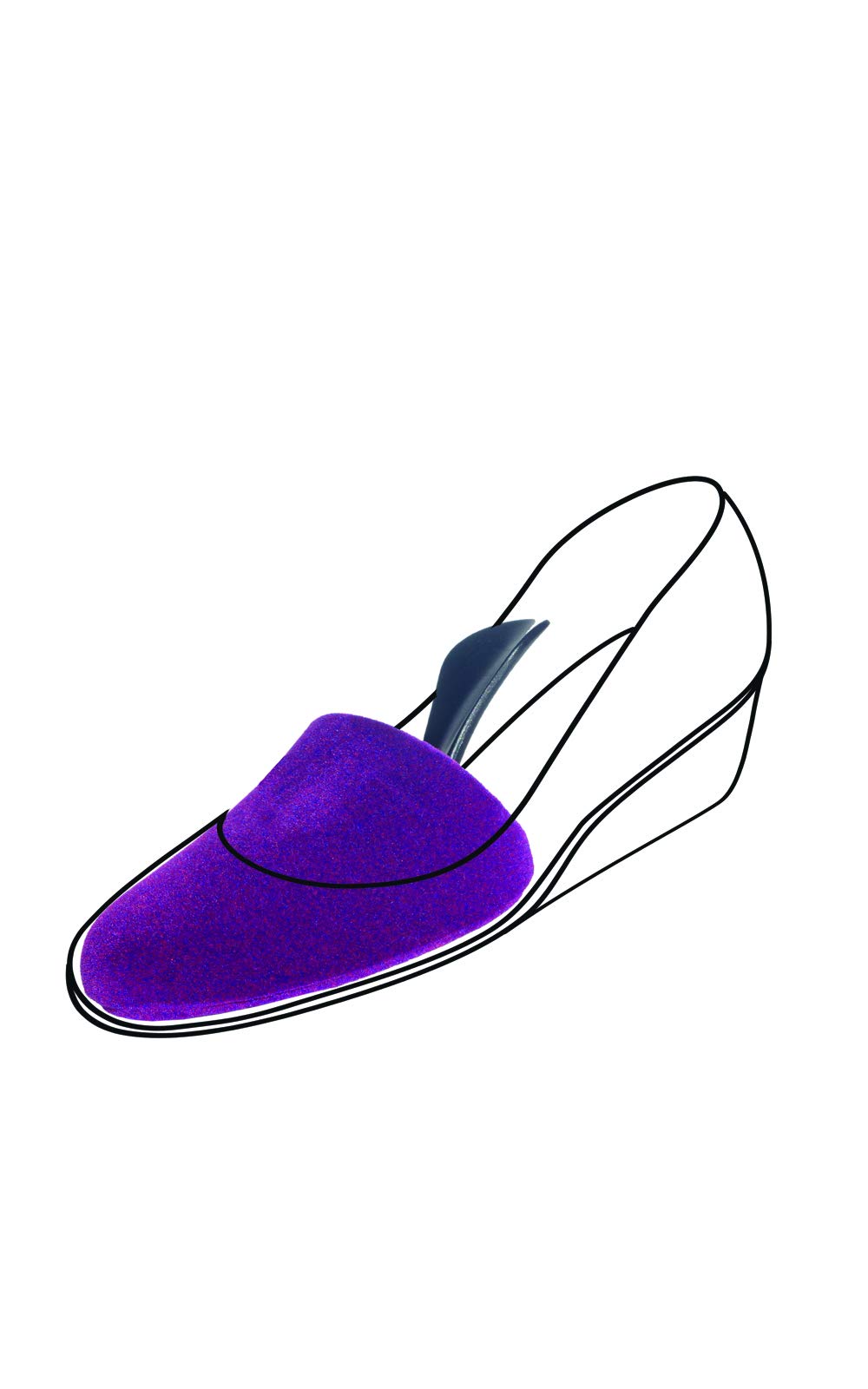 kaps-schaumstoff-schuhspanner-halbspanner-f-r-ballerinas-mit-griff image 4