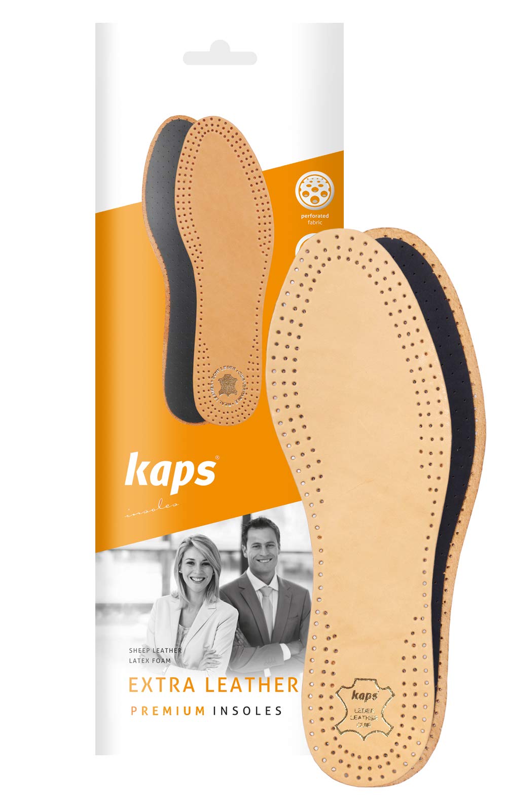 kaps-extra-leather-aktivkohle-einlegesohlen-aus-leder image 2