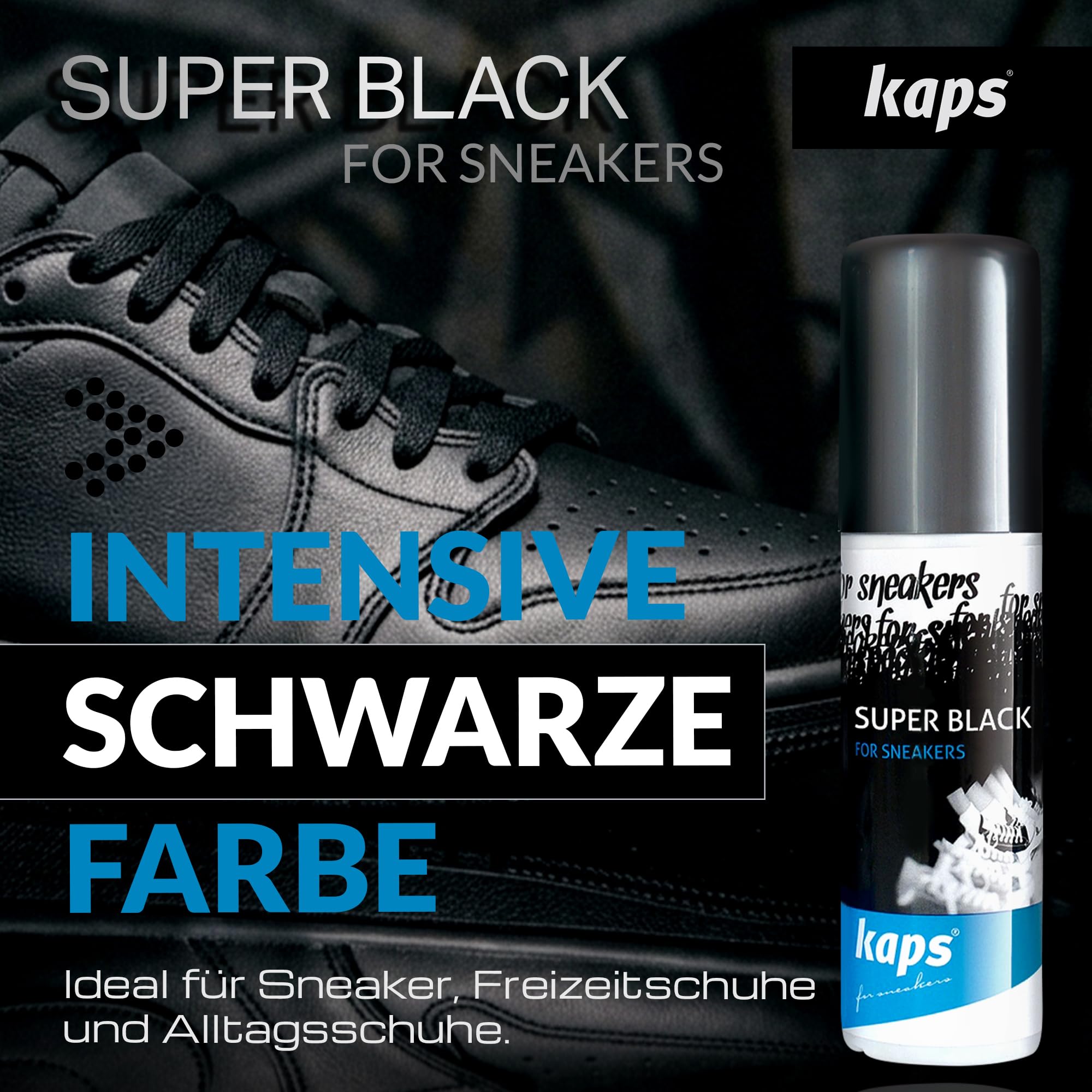 kaps-super-black-schuhcreme-schwarz-75-ml-mit-schwamm-applikator image 2