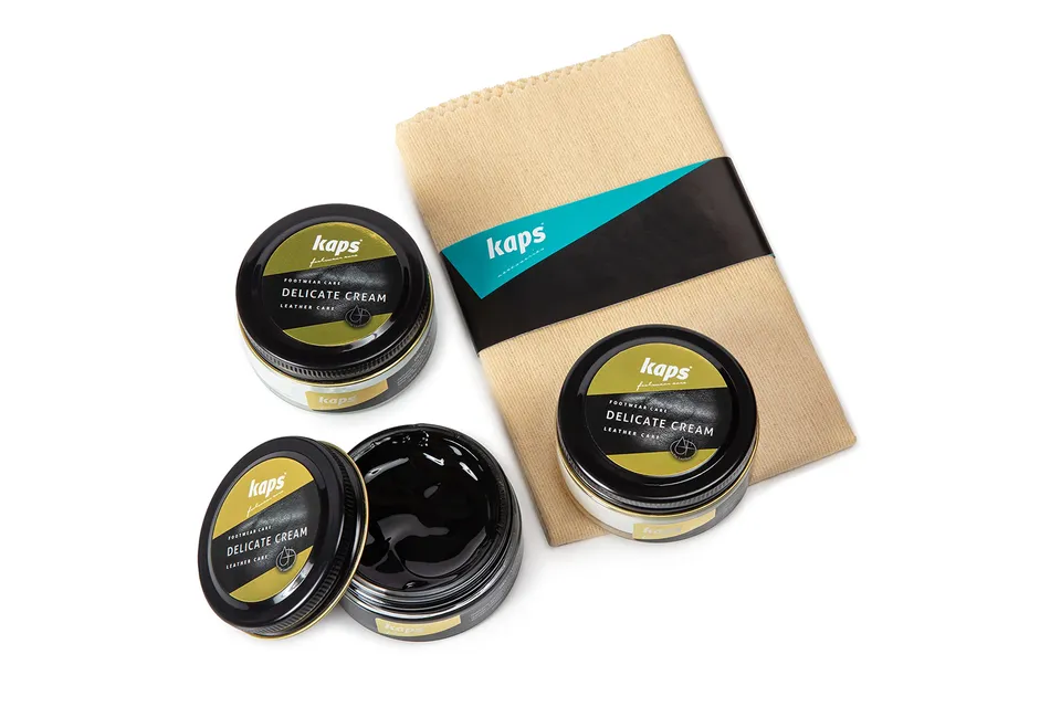 kaps-schuhcreme-set-3x-50-ml-mit-baumwolltuch-f-r-glattleder-kunstleder image 1