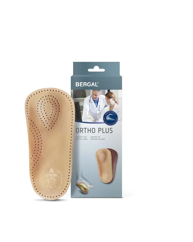 bergal-ortho-plus-einlegesohlen-mit-echtem-leder-unterst-tzendes-fu-bett image 1