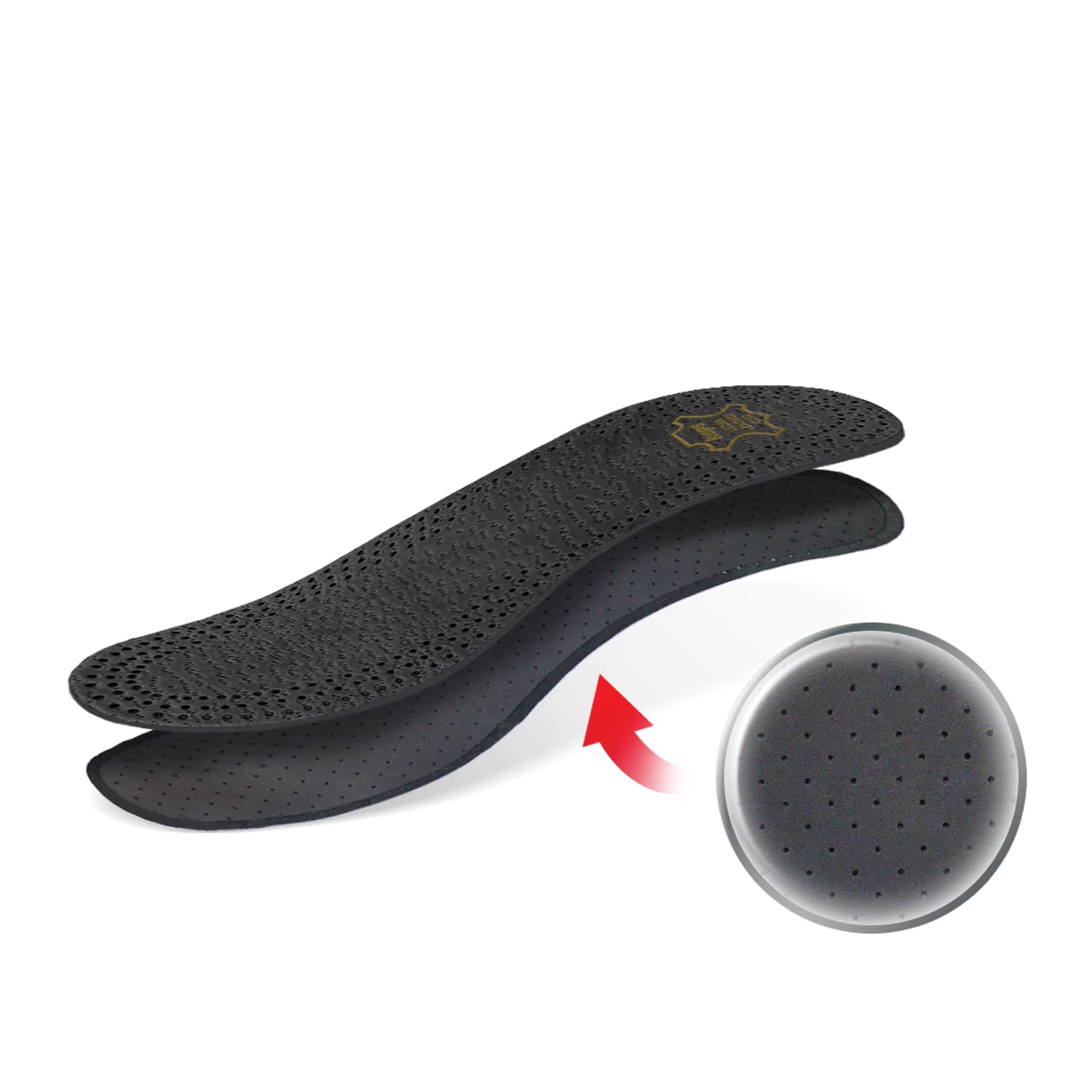 kaps-pecari-schwarze-leder-einlegesohlen-mit-aktivkohle-latexschaum-geruchshemme image 3