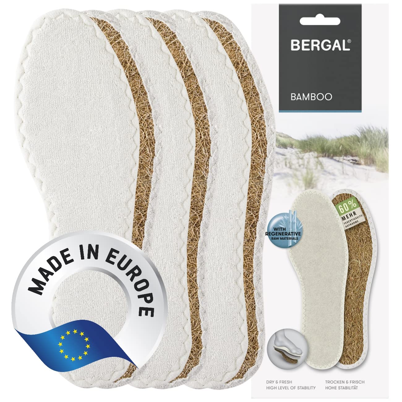 bergal-bamboo-barfu-sohlen-frottee-3-paar-gr-42 image 1