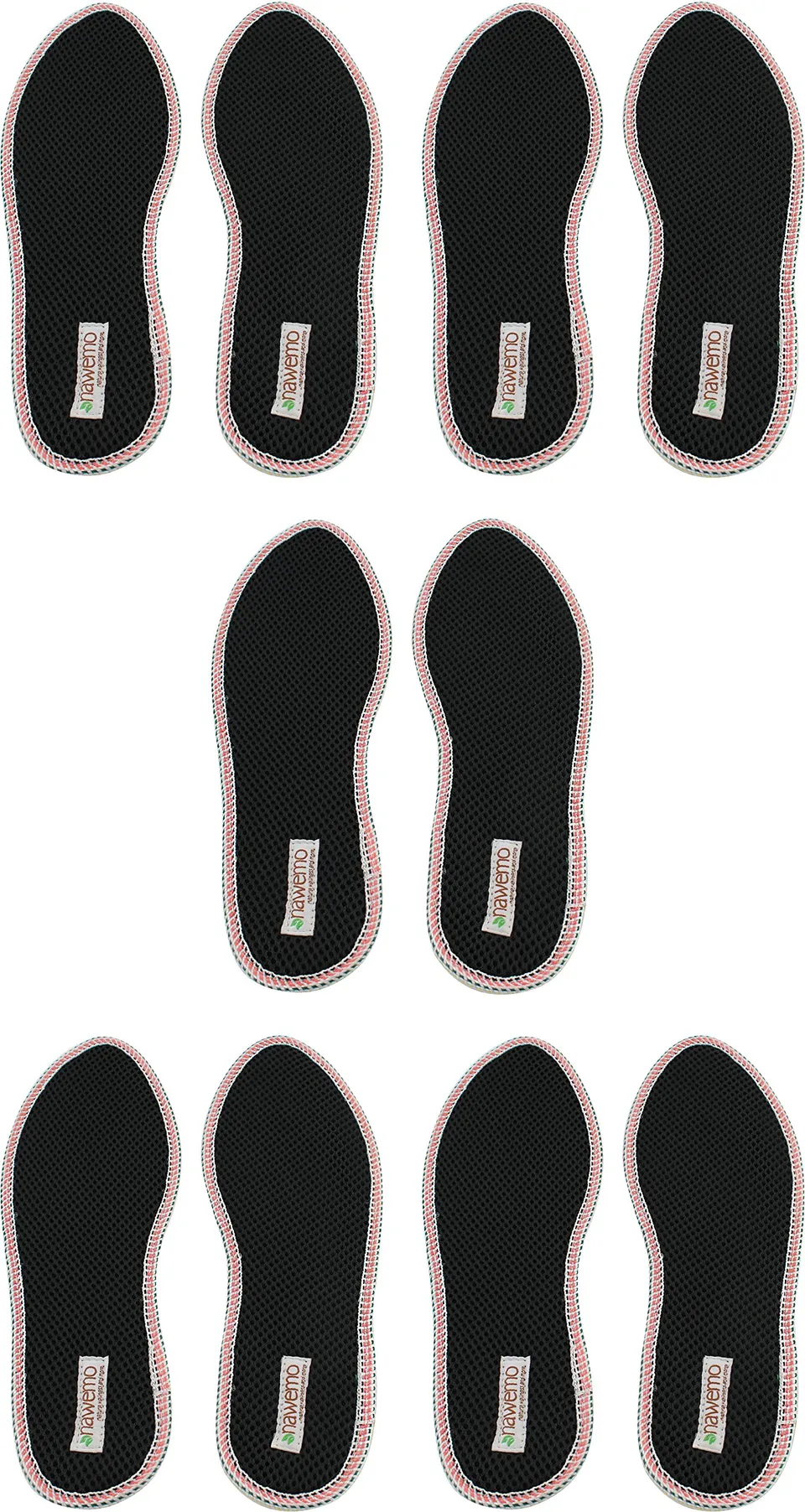 nawemo-zimtsohlen-3d-einlegesohlen-5er-pack-schwarz-37-eu image 1