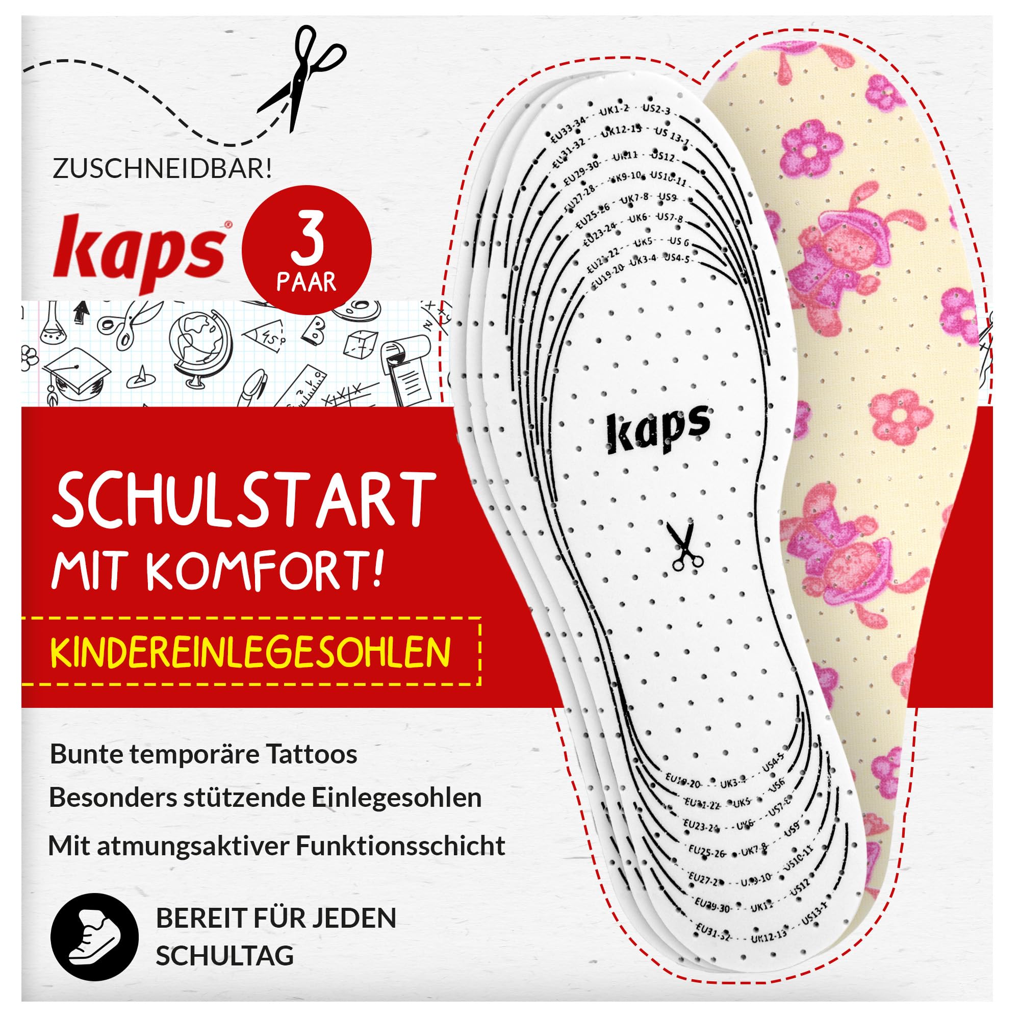 kaps-sweet-steps-kinder-einlegesohlen-3-paar-blau image 7