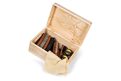 kaps-roma-schuhputzset-8-teilig-mit-rosshaarb-rsten-in-holzkiste image 8