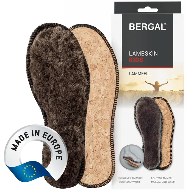 bergal-lambskin-kinder-lammfellsohlen-extra-dickes-schaffell-mit-kork-gr-26-35 image 1