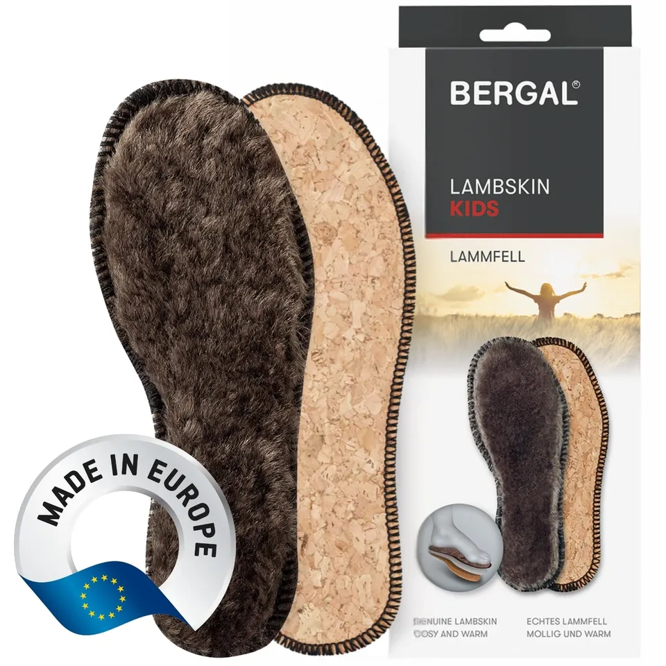 bergal-lambskin-kinder-lammfellsohlen-extra-dickes-schaffell-mit-kork-gr-26-35 image 1