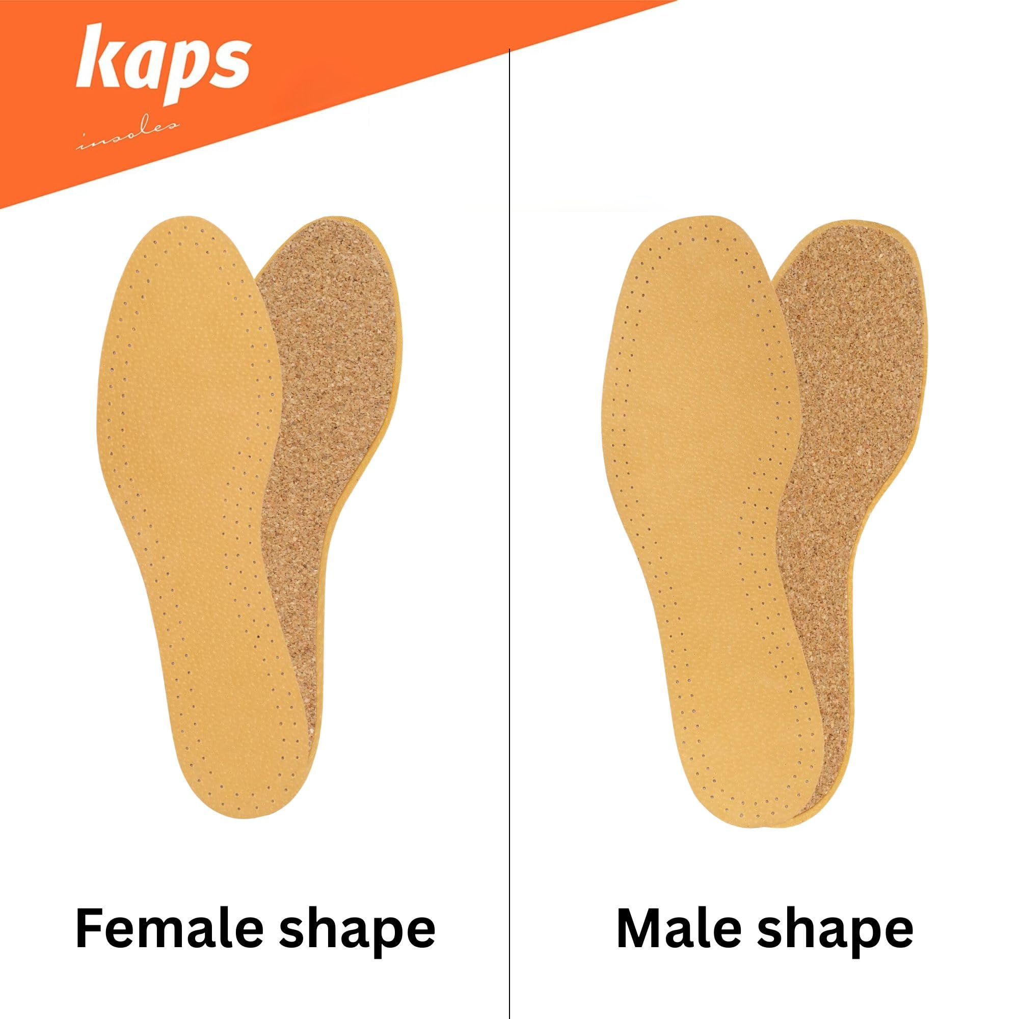 kaps-leather-cork-schuheinlagen-set-6-paar-leder-kork image 3