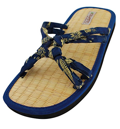 nawemo-zimtlatschen-checked-blue-slipper image 2