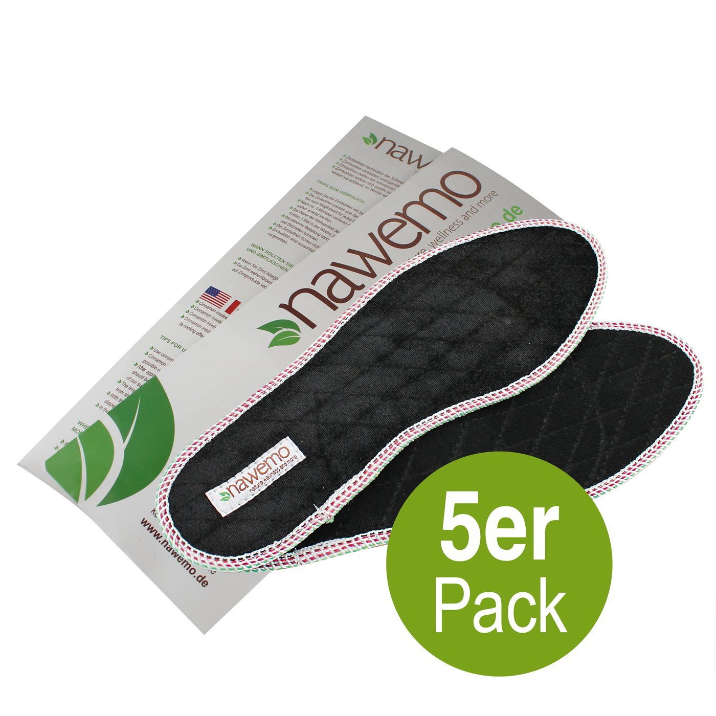 nawemo-zimtsohlen-samt-5er-pack-zimteinlegesohlen-gegen-fu-geruch-schwarz-gr-e-4 image 3
