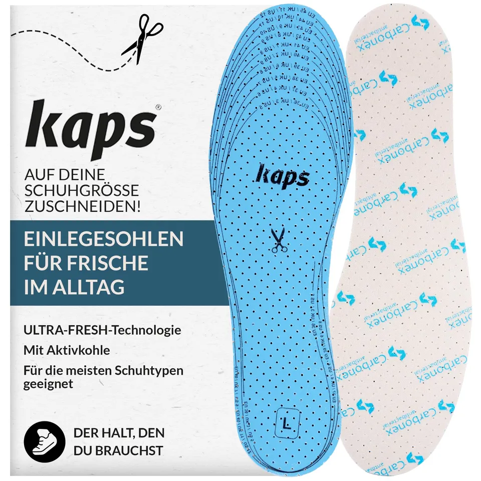 kaps-fresh-carbonex-schuheinlagen-mit-aktivkohle-ultra-fresh-zuschneidbar-bis-gr image 1