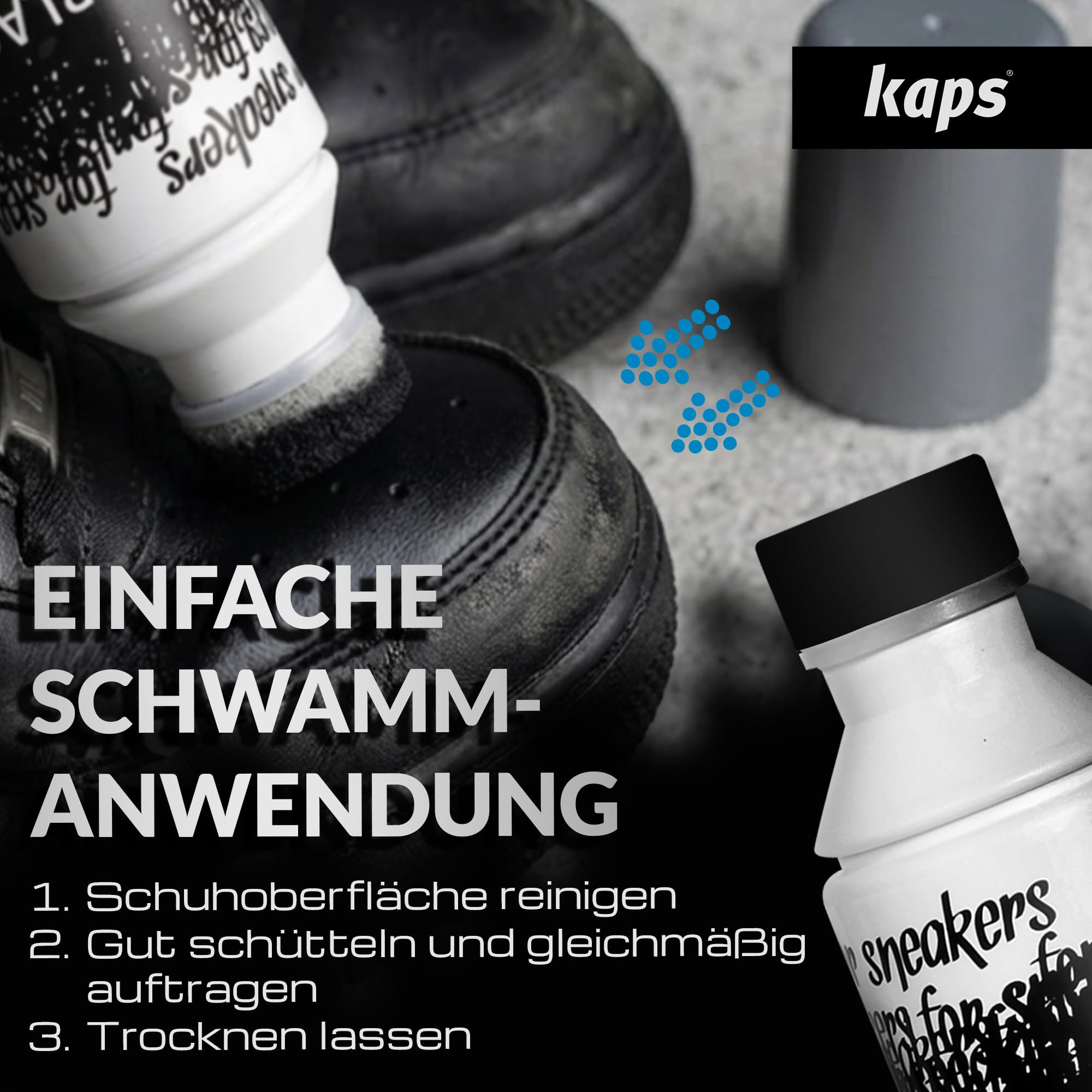 kaps-super-black-schuhcreme-schwarz-75-ml-mit-schwamm-applikator image 4