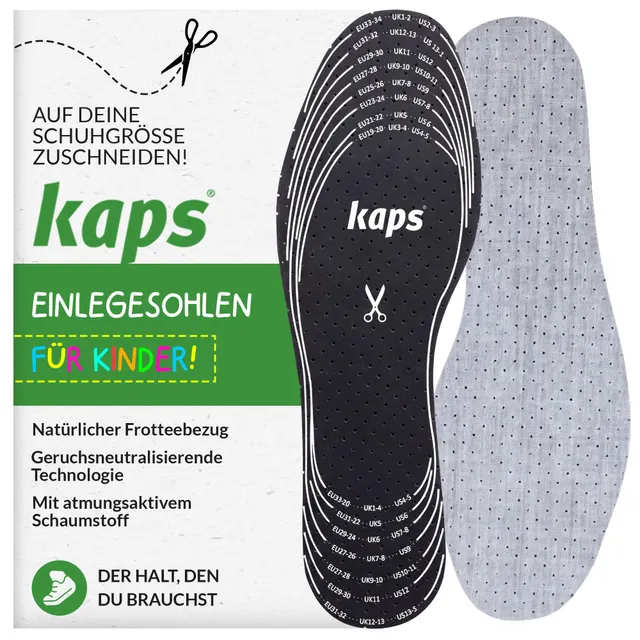 kaps-odour-stop-kids-kinder-einlegesohlen-aktivkohle-zum-zuschneiden image 1