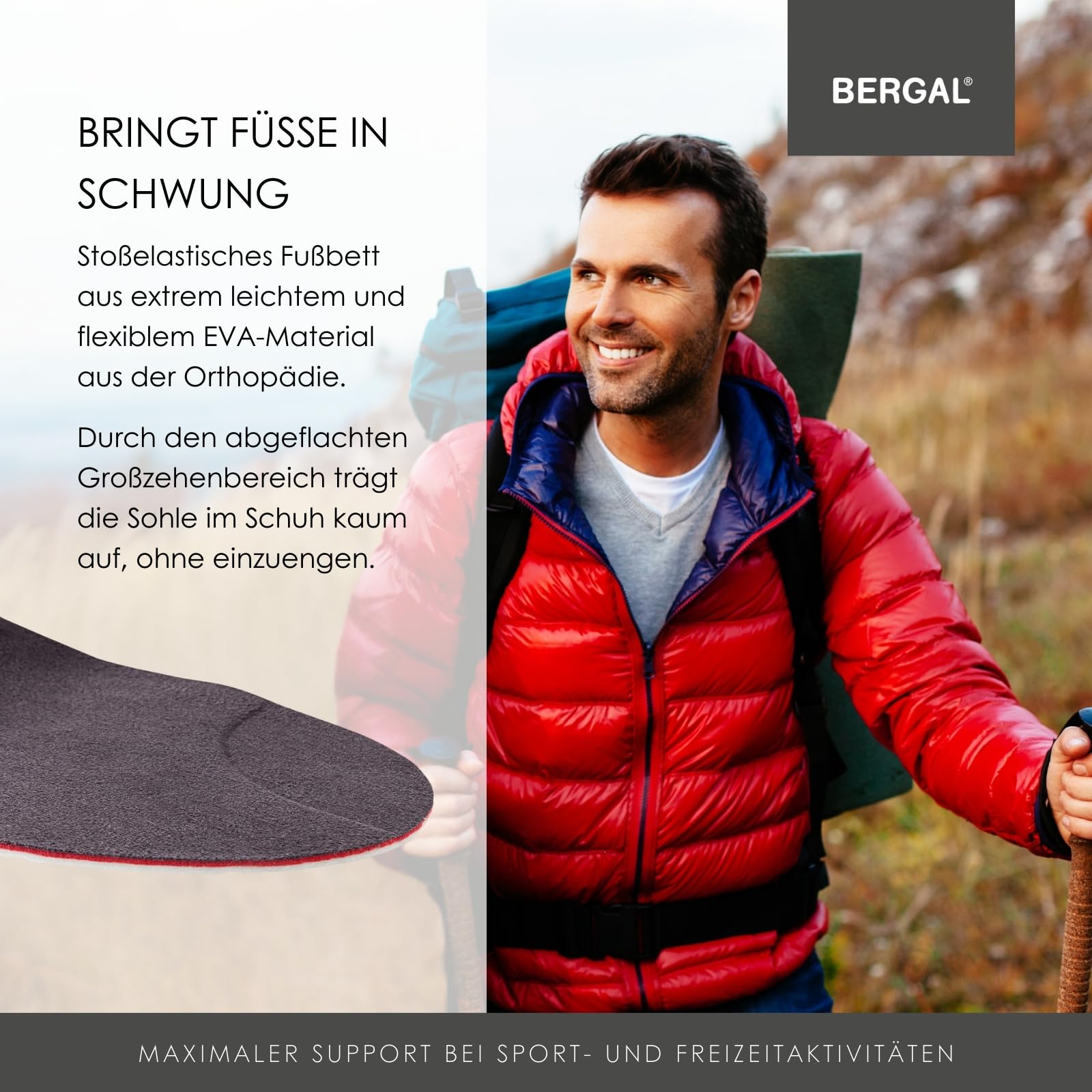 bergal-x-treme-einlegesohlen-gr-44-wandern-sport-outdoor image 4