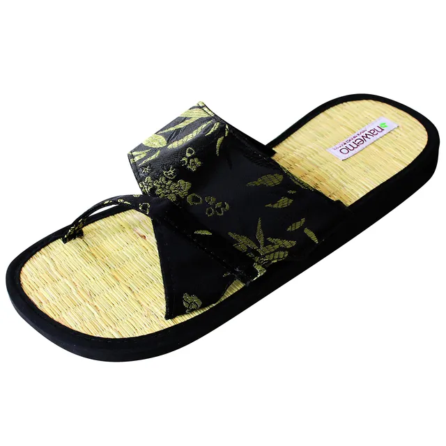 nawemo-zimtlatschen-wide-strap-schwarz-zimt-hausschuhe image 1