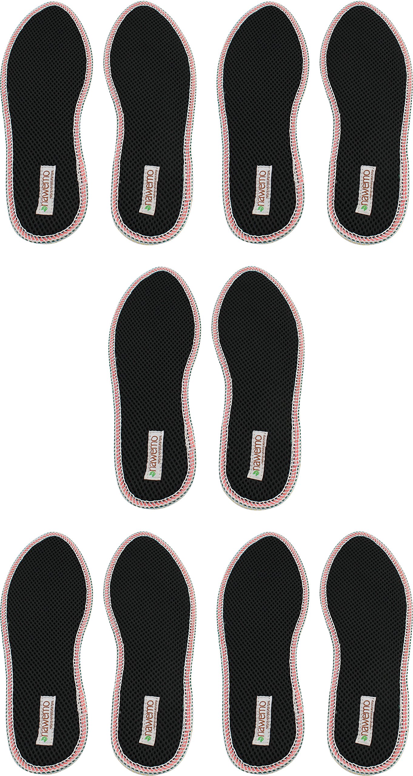 nawemo-zimtsohlen-3d-einlegesohlen-5er-pack-schwarz-37-eu image 1