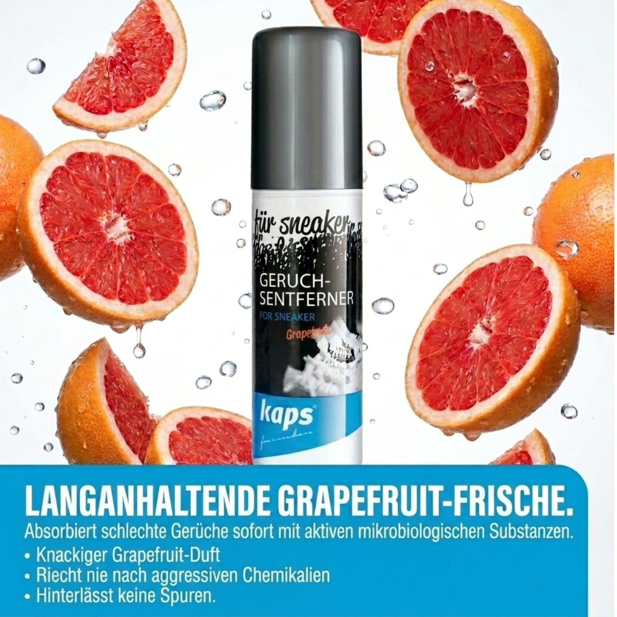 kaps-schuhdeo-spray-grapefruit-100-ml-ohne-treibgas image 2
