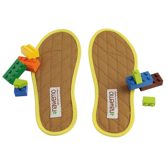 nawemo-zimtsohlen-kinder-baumwolle-natur-braun-5er-pack-gr-26 image 1