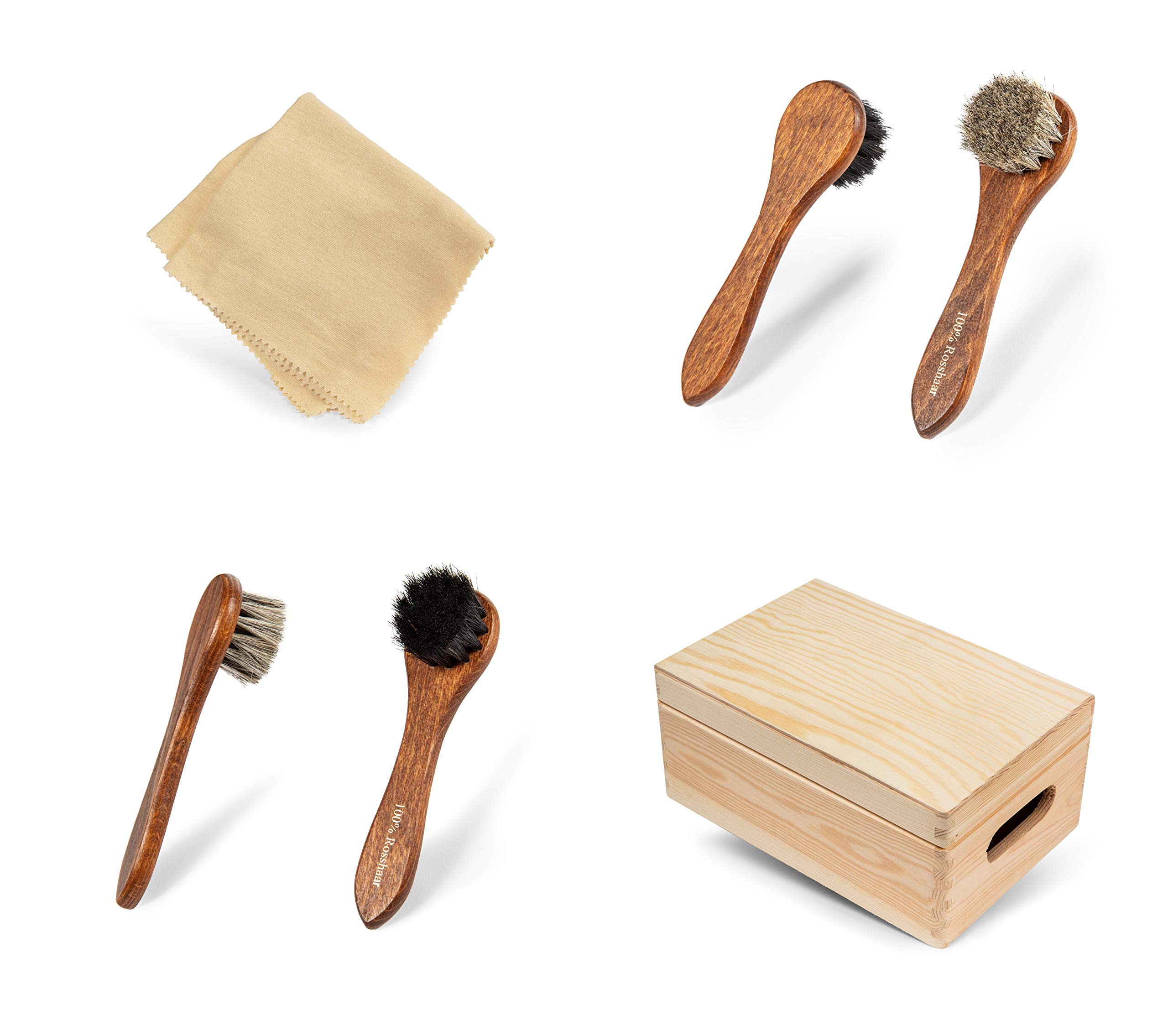 kaps-roma-schuhputzset-8-teilig-mit-rosshaarb-rsten-in-holzkiste image 3
