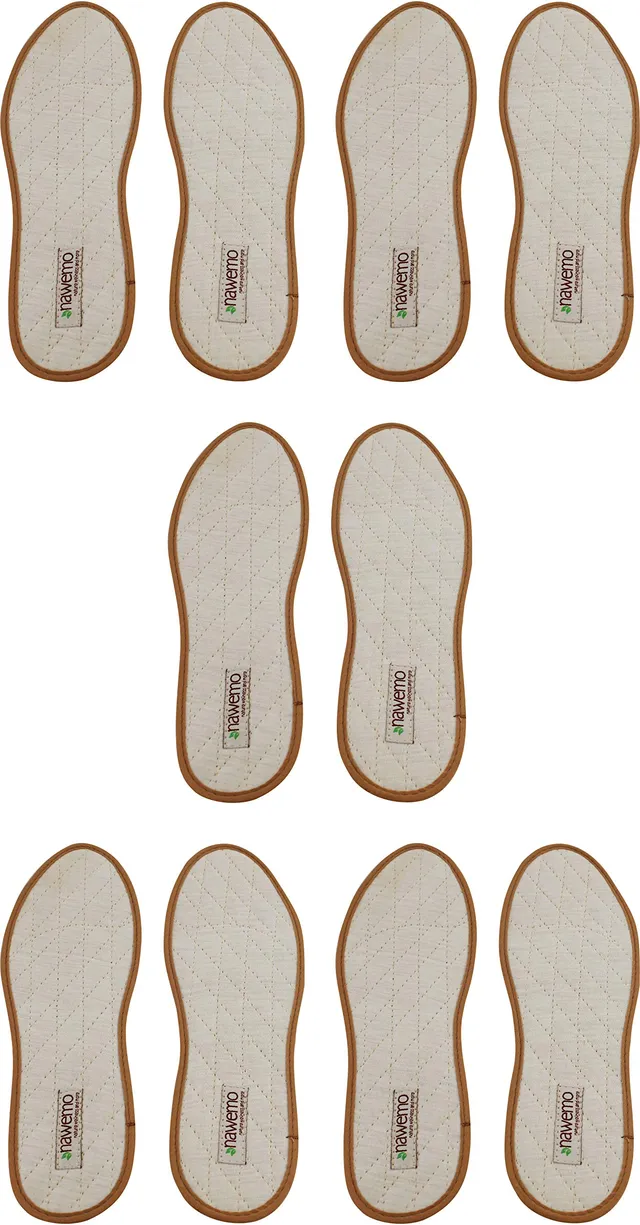 nawemo-zimtsohlen-hell-5er-pack-einlegesohlen-beige-gr-39-40 image 1