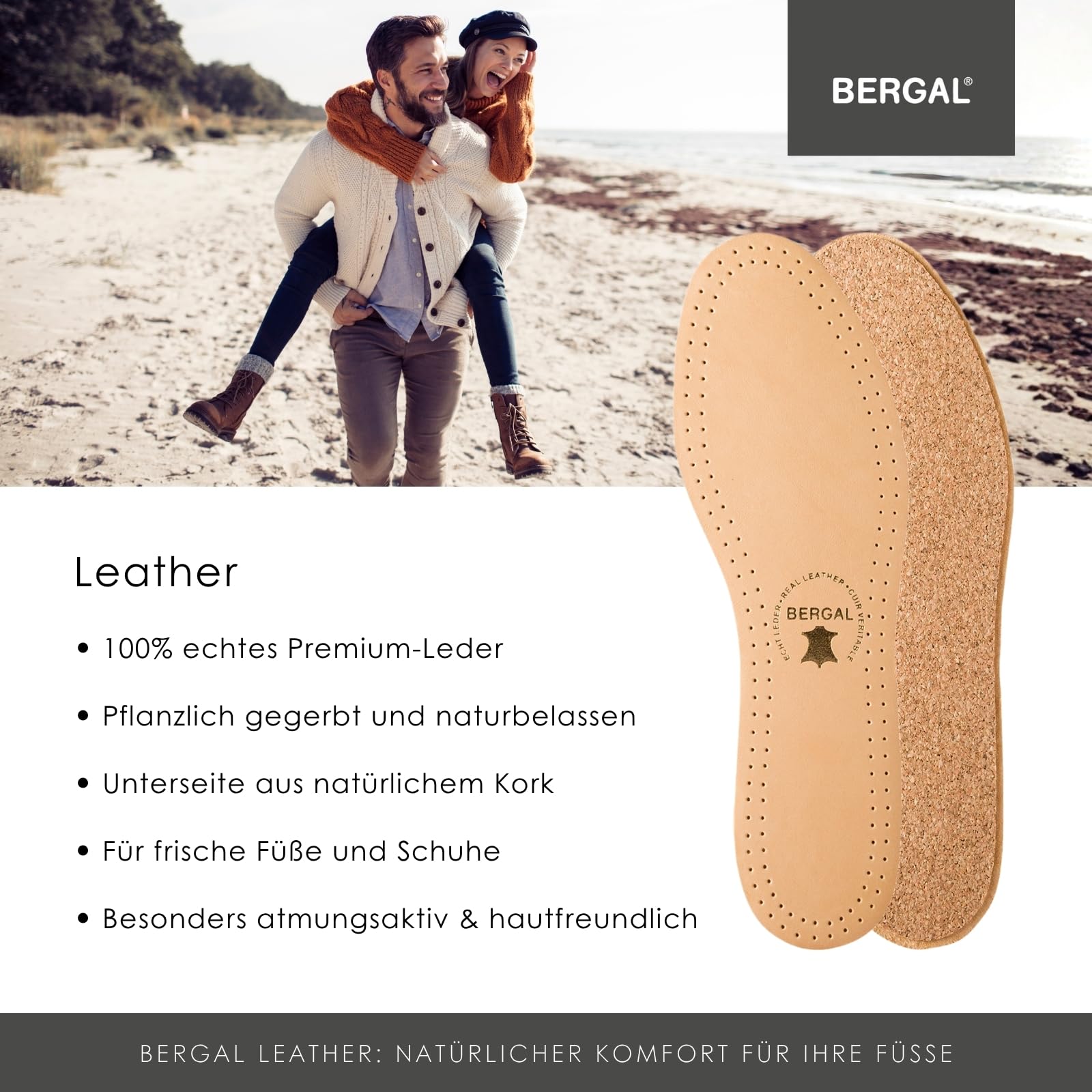 bergal-leather-einlegesohlen-naturkork-gr-45-1-paar image 2