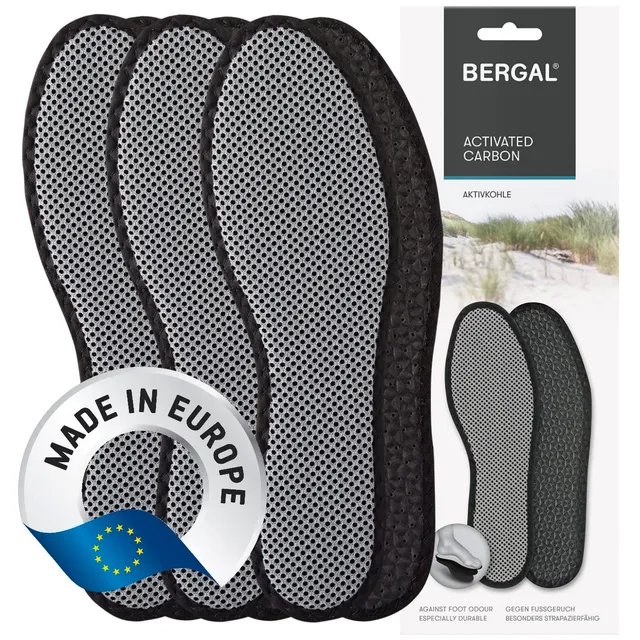 bergal-activated-carbon-einlegesohlen-gr-40-3-paar image 1
