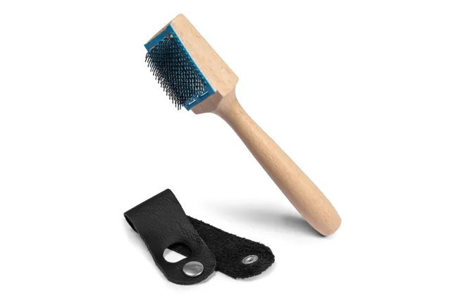 kaps-tanzschuhb-rste-holz-drahtb-rste-f-r-chromleder image 1