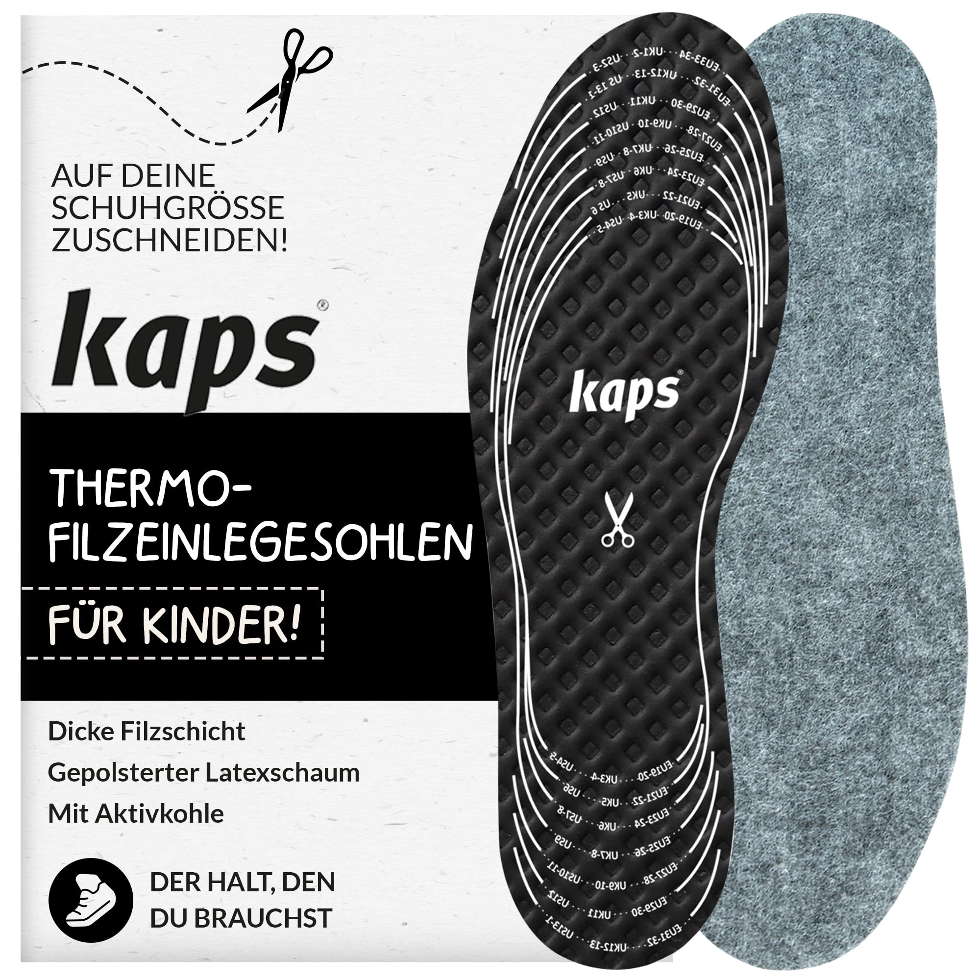 kaps-farmer-kids-winter-einlegesohlen-filz-zum-zuschneiden-bis-gr-35 image 1